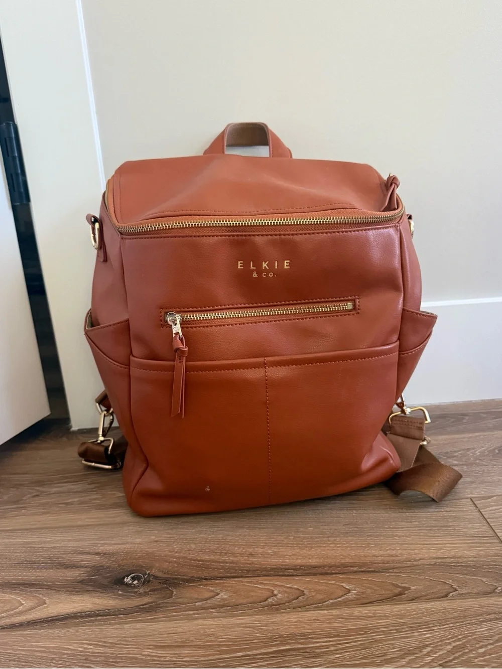 Elkie & Co Capri Diaper Bag, vegan leather